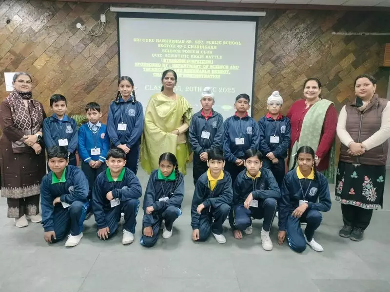 Sri Guru Harkrishan School Hosts Science Quiz, Fosters Young Talent