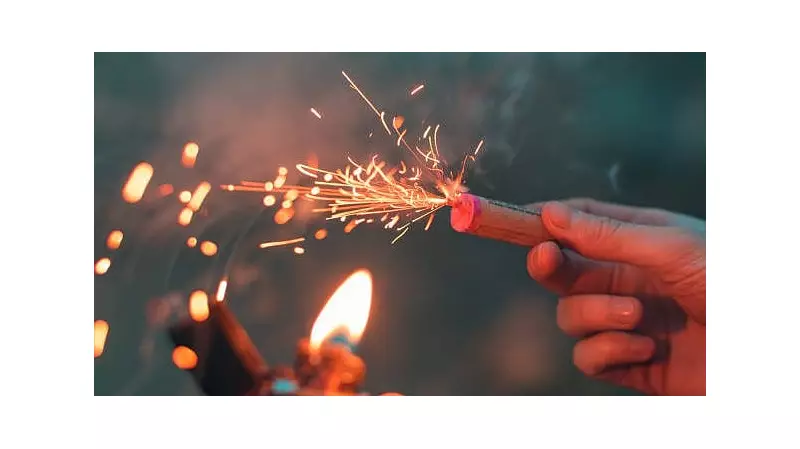 Surat Builder Held for Birthday Fireworks on Busy Road, Faces FIR