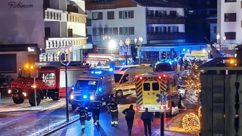 Switzerland Bar Blast: Several Killed in New Year's Eve Explosion at Crans-Montana Ski Resort