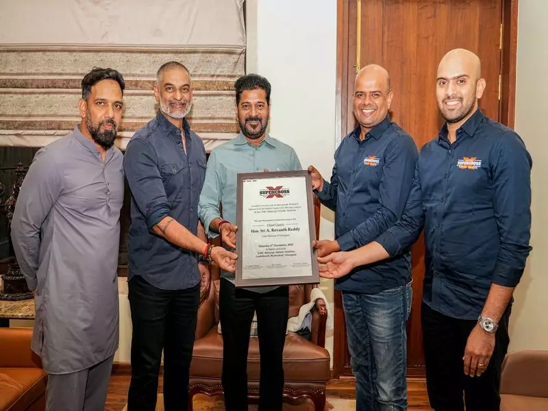Telangana CM Revanth Reddy Launches Supercross League Round 2 Poster