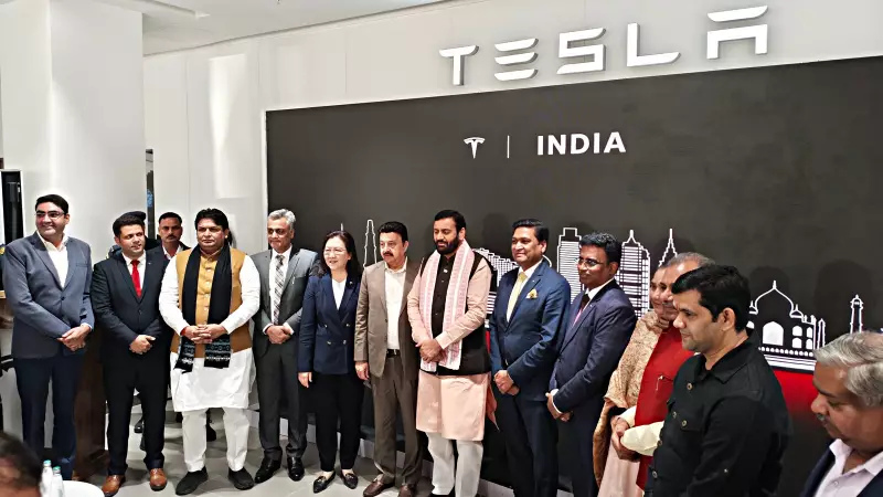 Tesla Opens First All-in-One Showroom in Gurgaon, Eyes Haryana for Manufacturing