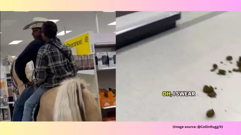 TikToker Rides Horse Through Target Store, Animal Defecates on Floor: Viral Video