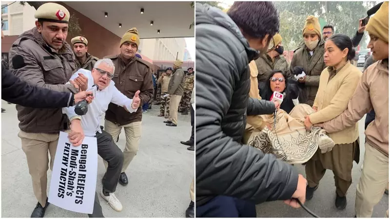 TMC MPs Detained After Protest at Amit Shah's Office Over I-PAC Raids