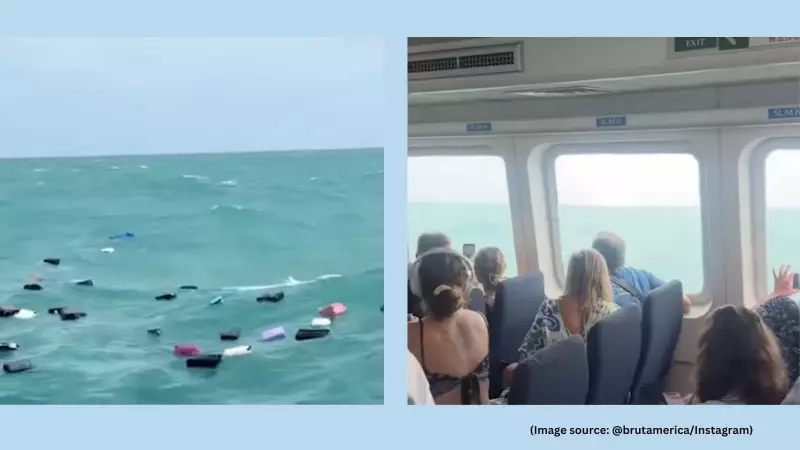 Tourist Luggage Swept into Sea in Thailand Ferry Chaos
