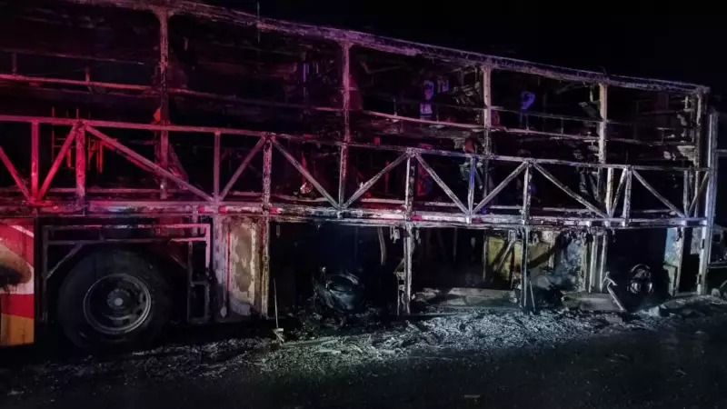 Tragic Bus Inferno in Andhra Pradesh: 9 Lives Lost as Vehicle Engulfed in Flames on Hyderabad-Bengaluru Highway