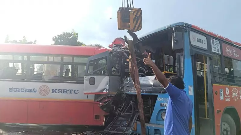 Tragic Pile-Up Near Malavalli Claims 2 Lives, Leaves Over 75 Injured in Karnataka Horror
