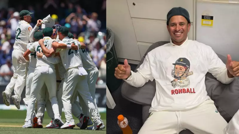 Travis Head Launches 'Ronball' T-shirts As Australia Celebrates Ashes Win