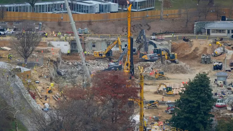 Trump Administration Claims White House Ballroom Work is a National Security Issue