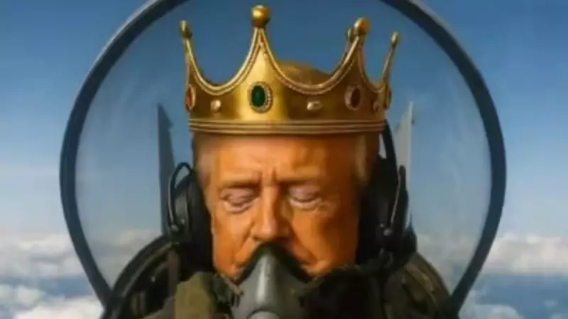 Trump Shares Bizarre AI Video of Himself Flying Fighter Jet, Attacking Protesters Amid 'No Kings' Uprising