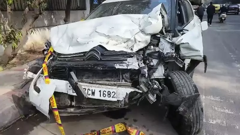 Two Killed in Delhi's Siri Fort as Speeding Car Rams Cab, 21-Year-Old MBA Student Arrested