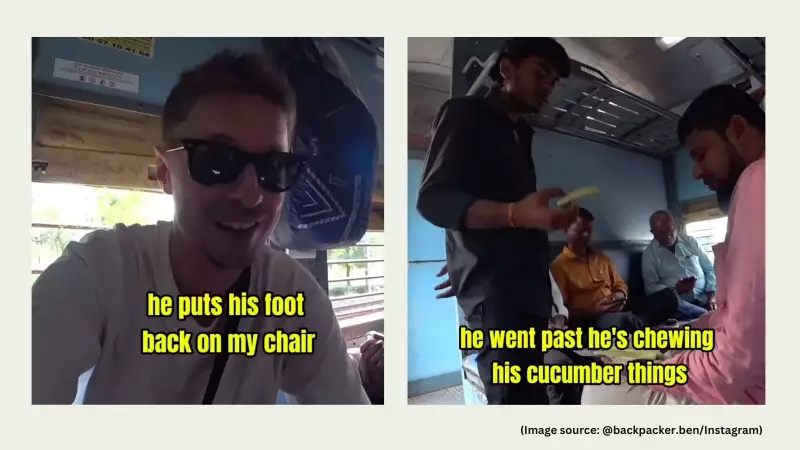 UK Vlogger's 'Awful' Indian Train Journey: Feet on Seat & Spitting Incident