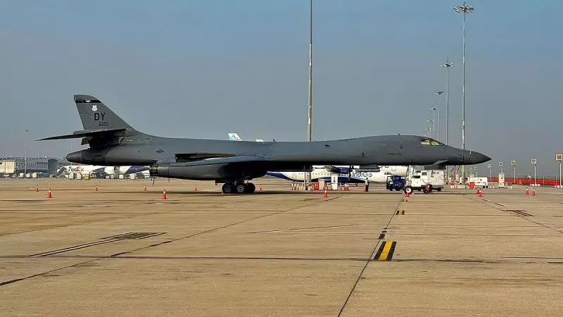 US Air Force B-1B Lancer Creates Buzz at Bengaluru Airport