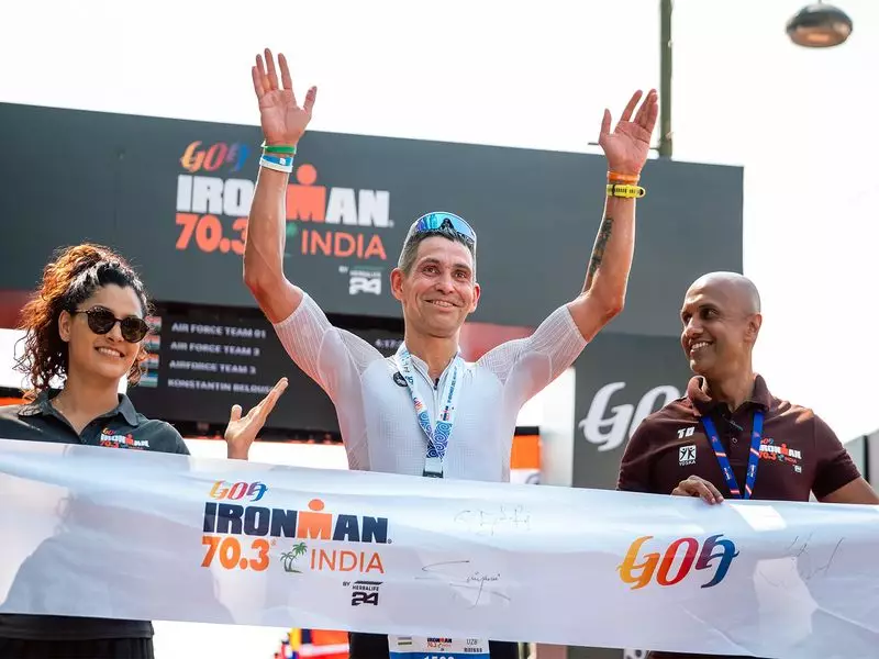 Uzbekistan's Belousov & UK's Ellie Garrett Triumph at Ironman 70.3 Goa