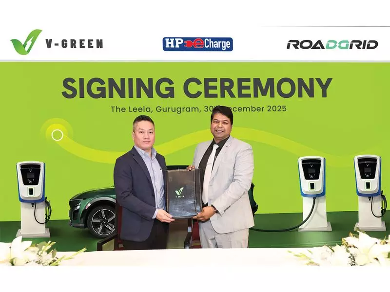 V-Green & RoadGrid India Partner to Deploy 10,000+ Fast EV Chargers Nationwide