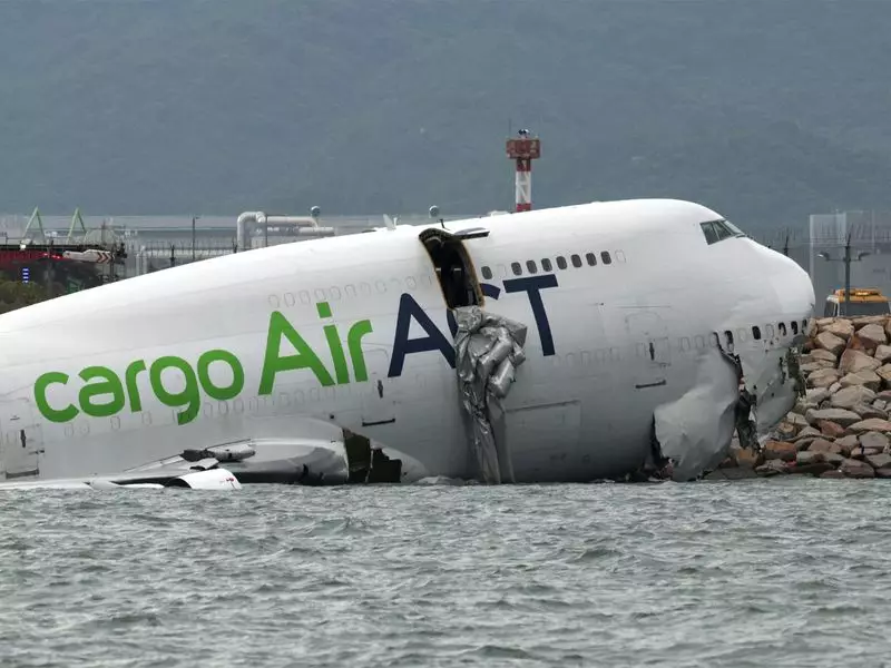 Wet-Leased Cargo Aircraft Skids Off Runway at Hong Kong Airport, Emirates Confirms Operation