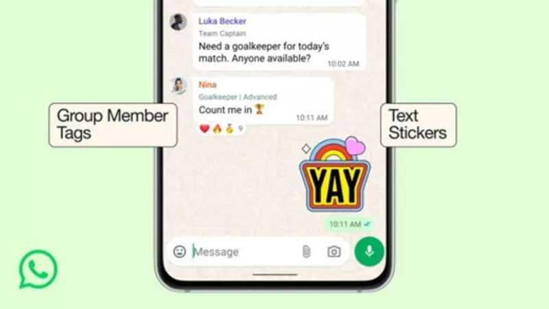 WhatsApp's New Group Chat Features: Member Tags, Text Stickers & Event Reminders