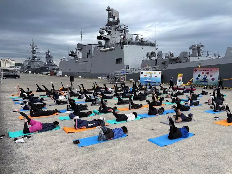 Yoga Unites Indian and Japanese Navies During JIMEX 25 Maritime Exercise