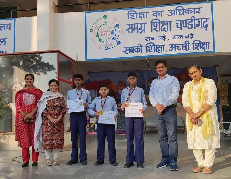 Young Taekwondo Stars Ansh and Abhishek Bring Glory to DAV School with Championship Wins