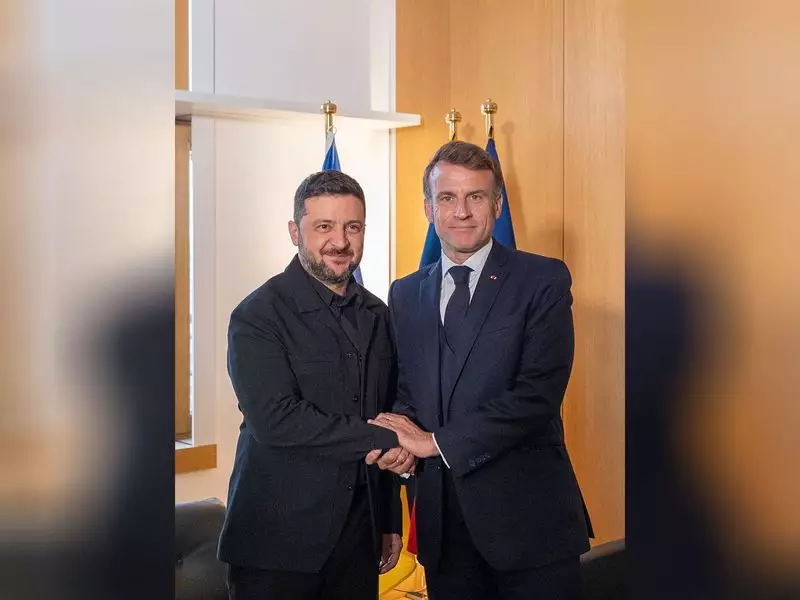 Zelensky Meets Macron in Brussels: Crucial Ukraine Strategy Talks Before Defence Coalition Summit