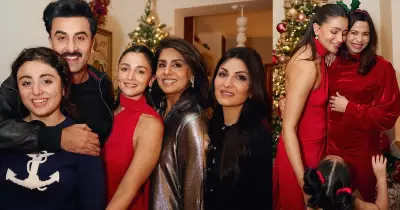Alia Bhatt Shares Festive 2025 Christmas Photos Featuring Raha & Family