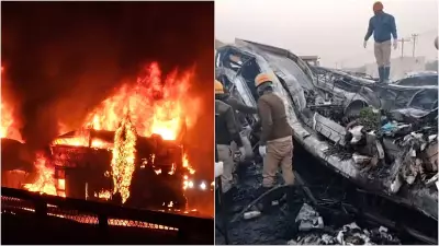 Chitradurga Bus Fire: 45 Survive Dramatic Escape, Recall 'Non-AC Bus' Saved Lives
