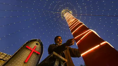 Churches Illuminated, Midnight Masses Held as India Celebrates Christmas