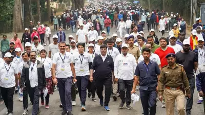 Over 10,000 Brave Winter Chill for 'Fit Mysuru' Walkathon, Pledge for Cleanliness