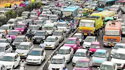 Post-Holiday Traffic Chaos Grips Bengaluru's Hebbal, Commuters Face Gridlock