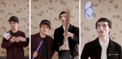 Stranger Things Stars' Hilarious Desi Tools Antics: Chappal, Cooker, Jhaadu Go Viral