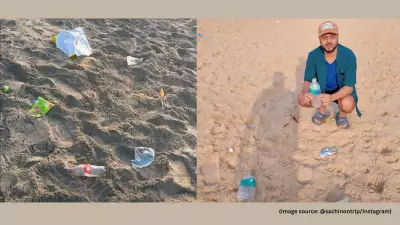 Travel Vlogger's Viral Video Exposes Shocking Garbage Crisis at Kerala's Varkala Beach