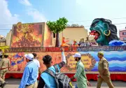 Ayodhya Illuminates with Ramayana-Themed Tableau Procession for Deepotsav Celebration