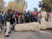 Bathinda Residents Remove Boulders, Protest Delay in Multania Railway Overbridge