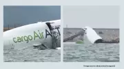 Boeing Cargo Plane Skids Off Runway, Plunges Into Sea at Hong Kong Airport | Shocking Video Surfaces