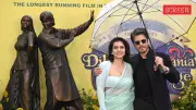 DDLJ's 30 Years: SRK & Kajol Unveil Raj-Simran Statue in London's Leicester Square