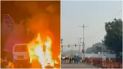 Delhi Blast: CCTV Footage Reveals Cars Engulfed in Flames Near Red Fort