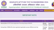 GATE 2026 Schedule Released: Exam on Feb 7, 8, 14, 15; Admit Cards This Week