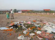 Ghaggar River Banks Drown in Garbage During Chhath Puja Celebrations | Environmental Crisis Deepens