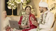 Indian Founder Fixes Code at Her Wedding: Viral Photo Sparks Hustle Culture Debate