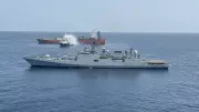 Indian Navy's INS Trikand Executes Daring Fire Rescue Mission Near Djibouti Coast