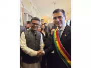 India's Minister Pabitra Margherita Attends Bolivian President Inauguration