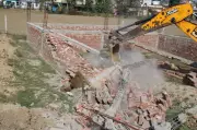 Jagadhri Demolition Drive: 50 Illegal Structures Removed