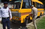 Jalandhar School Buses Fail Safety Check: Three Vehicles Challaned During Surprise Inspection