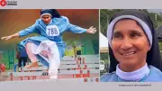 Kerala Nun Shatters Stereotypes: Wins State Masters Athletics in Hurdles Wearing Traditional Religious Attire