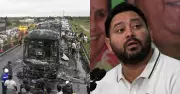 Kurnool Bus Fire: Forensic Report Reveals Biker Was Intoxicated | Tejashwi Yadav's Waqf Act Comment Sparks Controversy