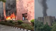 Major Fire Erupts at MP Flats in Delhi's BD Marg, Multiple Fire Tenders Rush to Spot