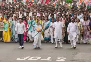 Mamata Banerjee Launches Massive Protest Against Centre's 'Financial Blockade' of West Bengal