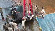 Massive Rescue: 100+ Personnel Save Elephant Trapped in Karnataka Canal