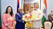 Mauritius President Meets Andhra CM Naidu in Amaravati During 6-Day India Tour