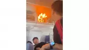 Mid-Air Scare: Fire Erupts in Air China Flight's Overhead Bin, All Passengers Safe
