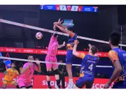 Mumbai Meteors Soar Into PVL 2025 Semi-Finals With Thrilling Victory Over Chennai Blitz